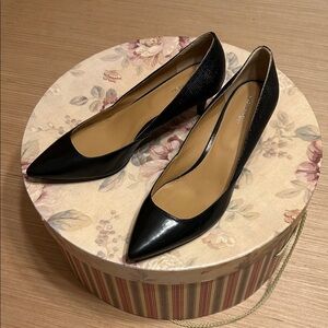 Calvin Klein Black Pointed Toe Pumps